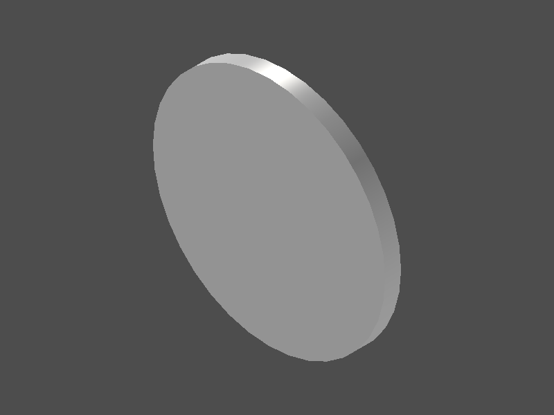Individual preview of the rear metal fastener disk part